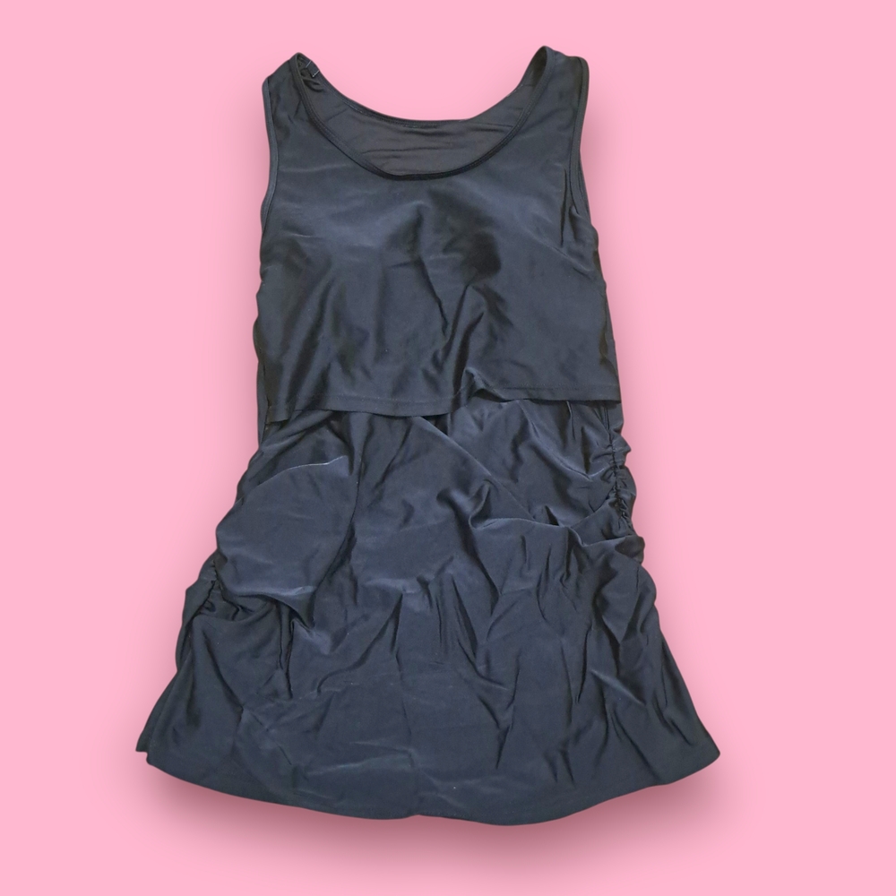 Black Maternity/Nursing Swim Top